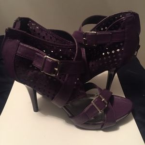 Purple Heels, shoes, sexy,